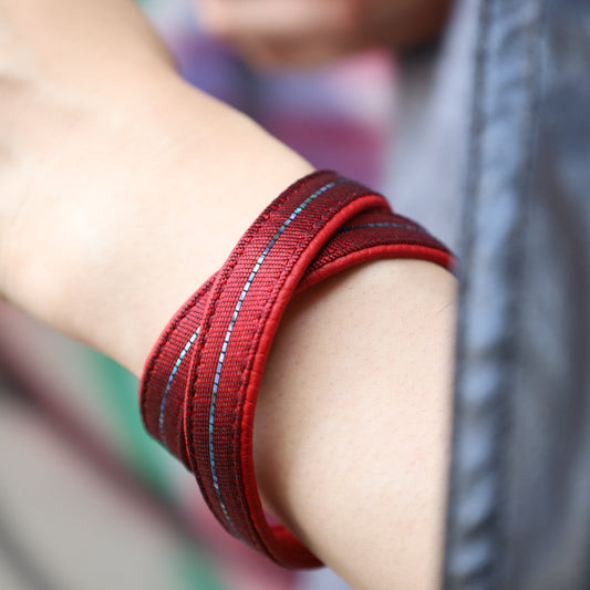 Bracelet Eterna vermilion red M size