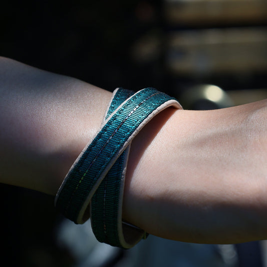 Bracelet Eterna emerald blue S size