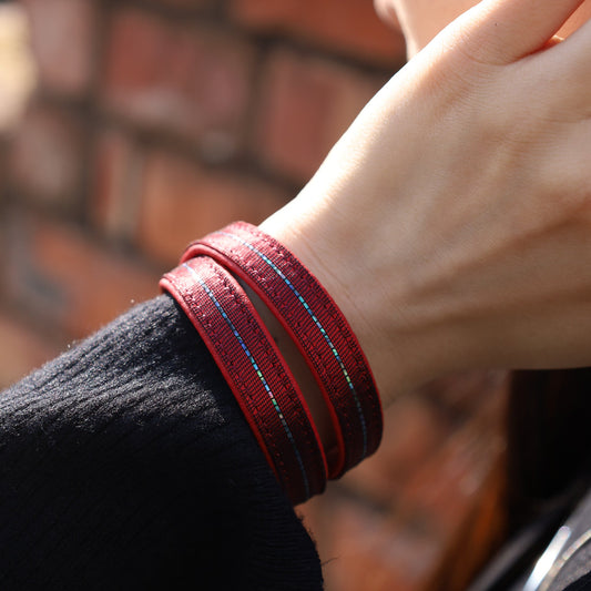 Bracelet Eterna vermilion red Sサイズ