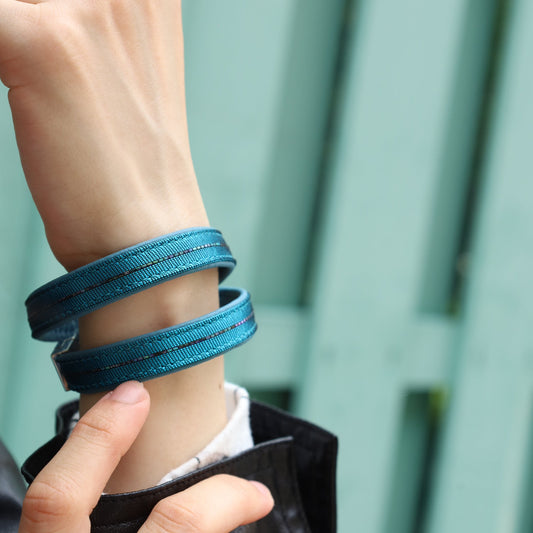 Bracelet Eterna turquoise blue M size