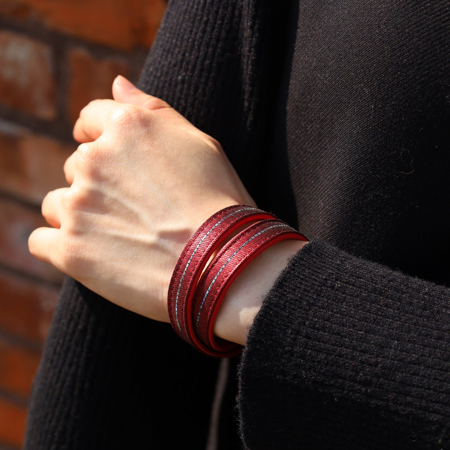 Bracelet Eterna vermilion red S size