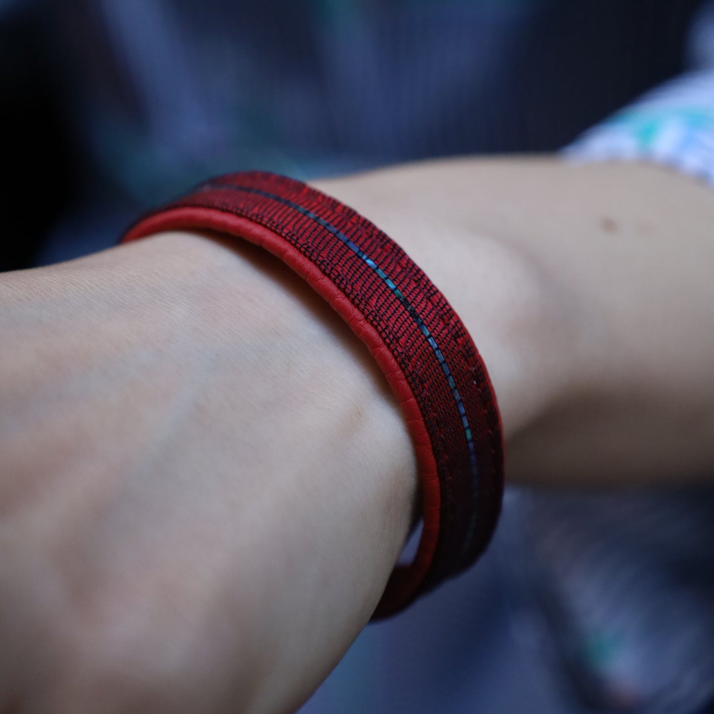 Bracelet Luna vermilion red S size