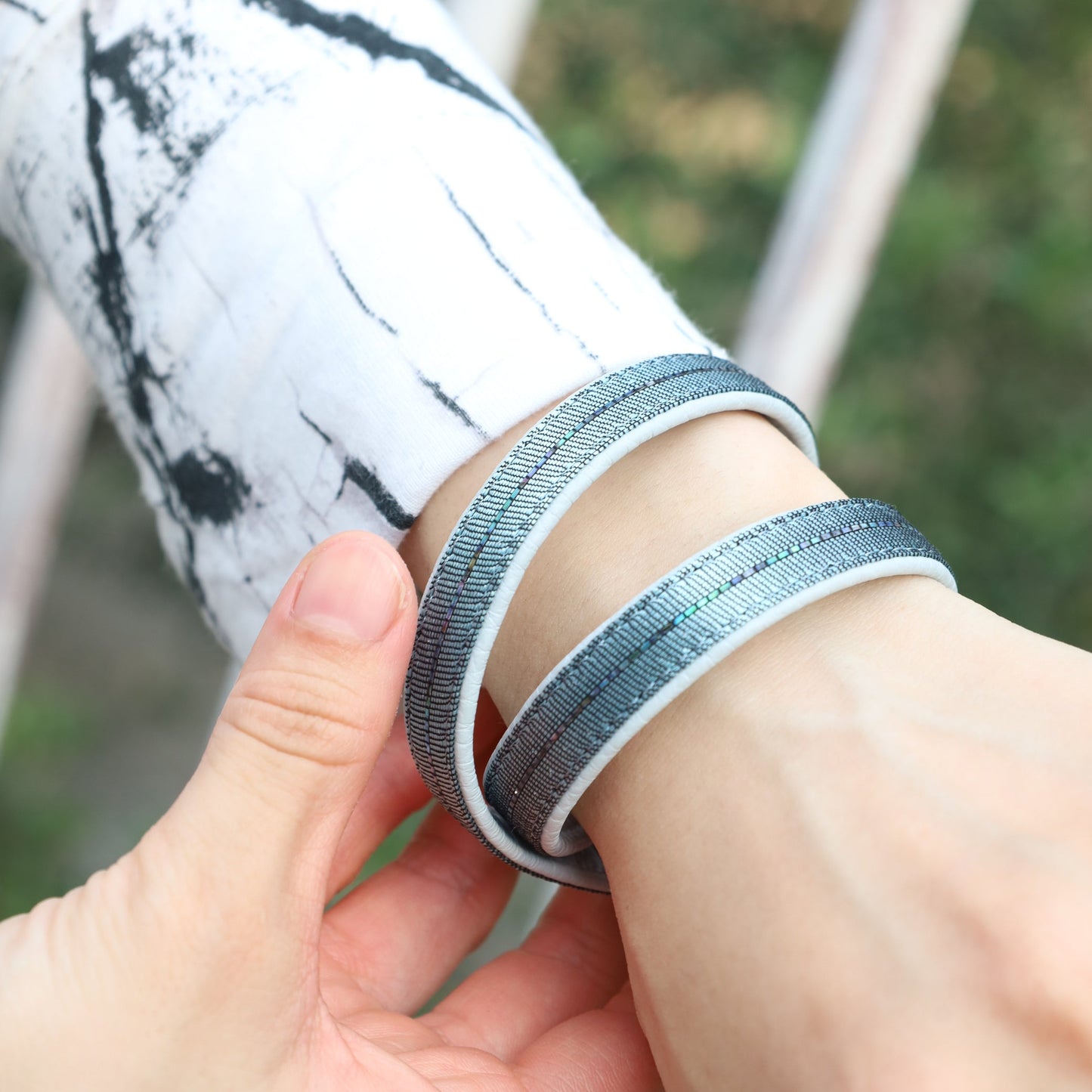Bracelet Eterna pale blue M size